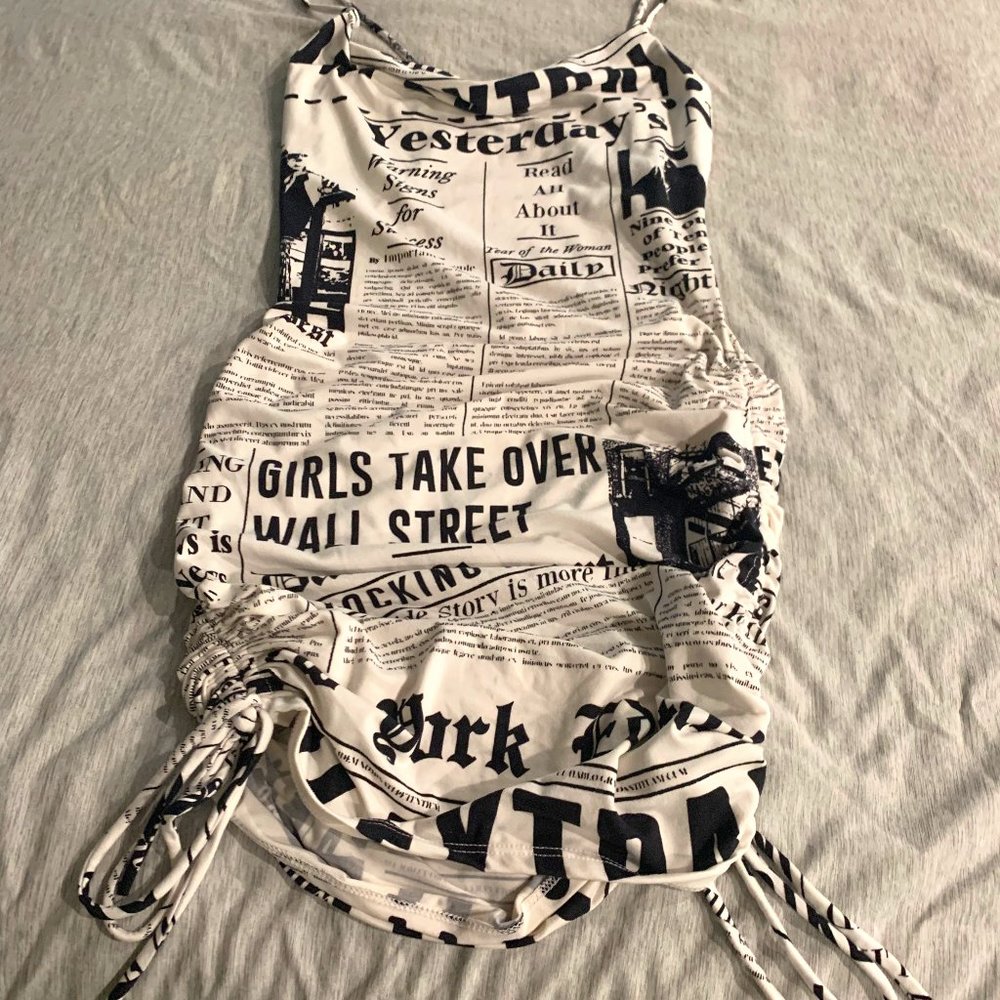 XS womans rauched side dress